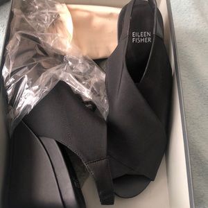 Eileen Fisher black wedge